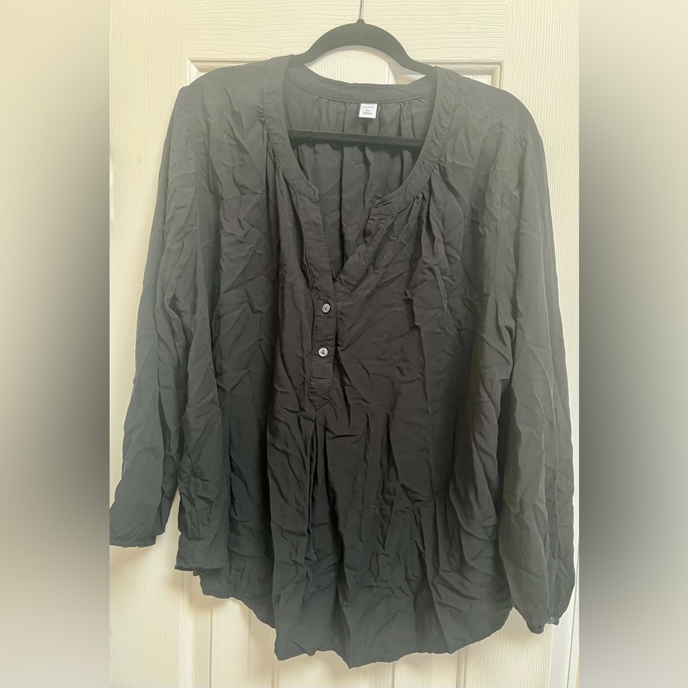XXL old navy black blouse